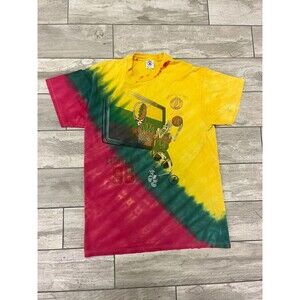 Grateful Dead Lithuania 1996 Basketball Tie Dye t Shirt Vtg Jerry Garcia Sz L